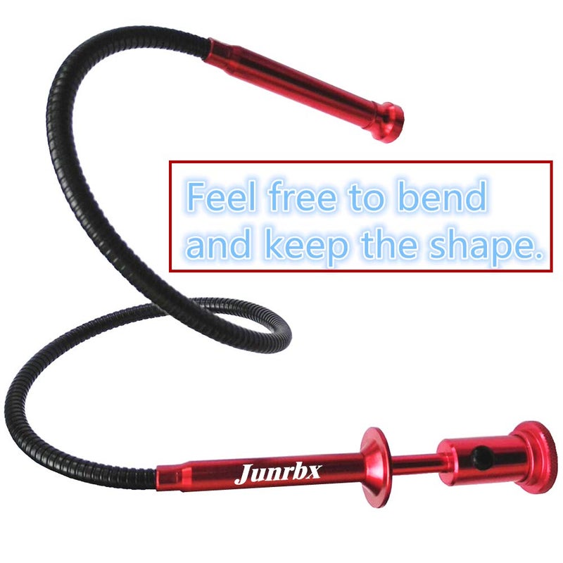 Junrbx Stereotype four-claw magnetic gripping tool with LED light stainless steel spring can be fixed in different shapes without bounce 2 in 1 magnetic pickup (Directional four-jaw picker-03) - Image 2